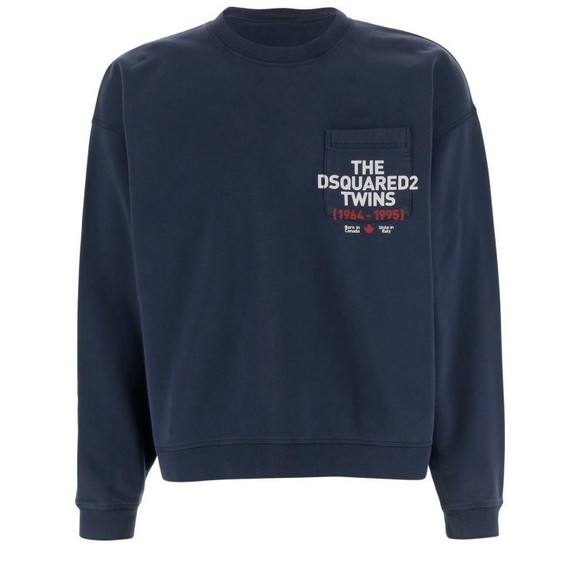 Dsquared2 Cotton Sweatshirt With Logo - NWT - Picture 1 of 3